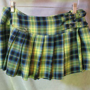 Y2K Lip Service Micro Mini Plaid Skirt